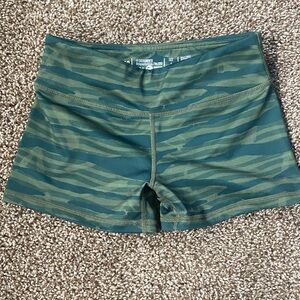 Women’s Olive Camo Performance Athletic Shorts